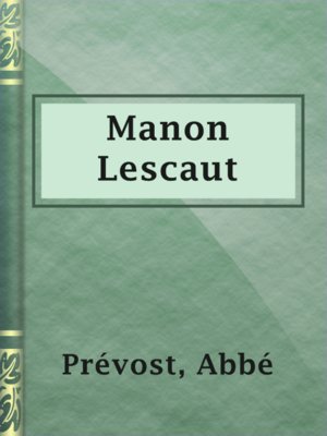 Manon Lescaut - ebook